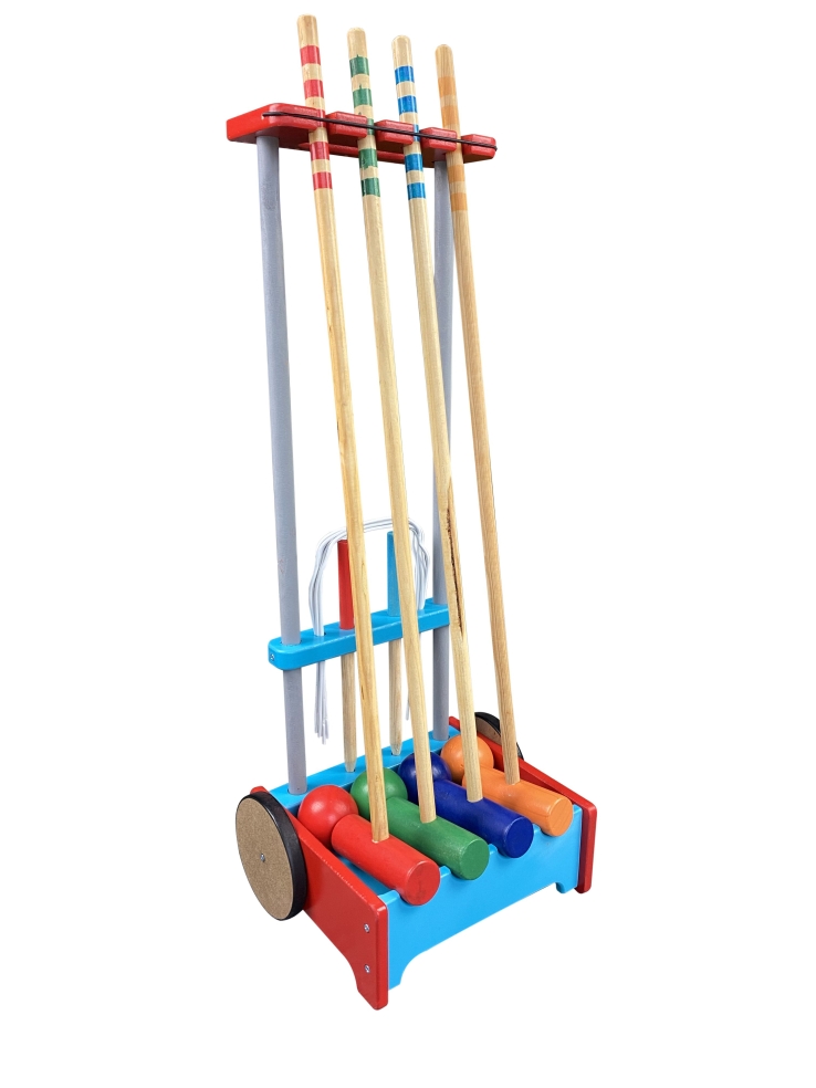 Croquet Set voor 4 Spelers met Kar - Didak Play