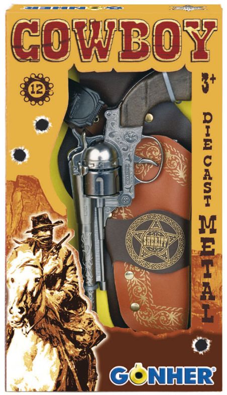 Revolver met Holster Cowboy - 12 Schots Speelgoed
