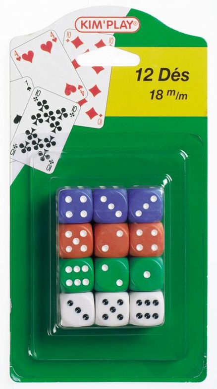 12 Stuks Dobbelstenen 18mm - Perfect voor Spelletjes