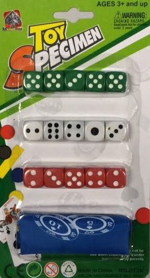 Kleurige Dobbelstenen op Blister - Perfect voor Spellen