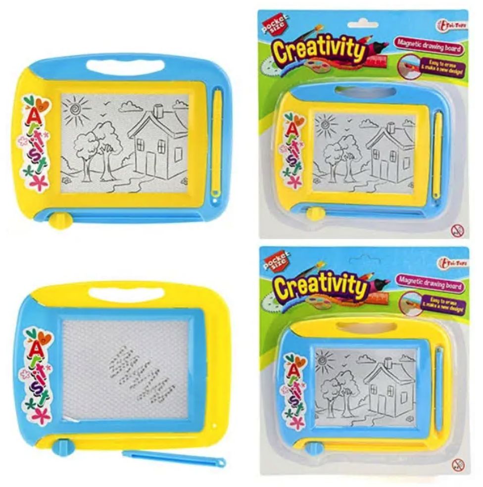 Creativity Mini Magnetisch Tekenbord met Pen - 2 Assortimentskleuren